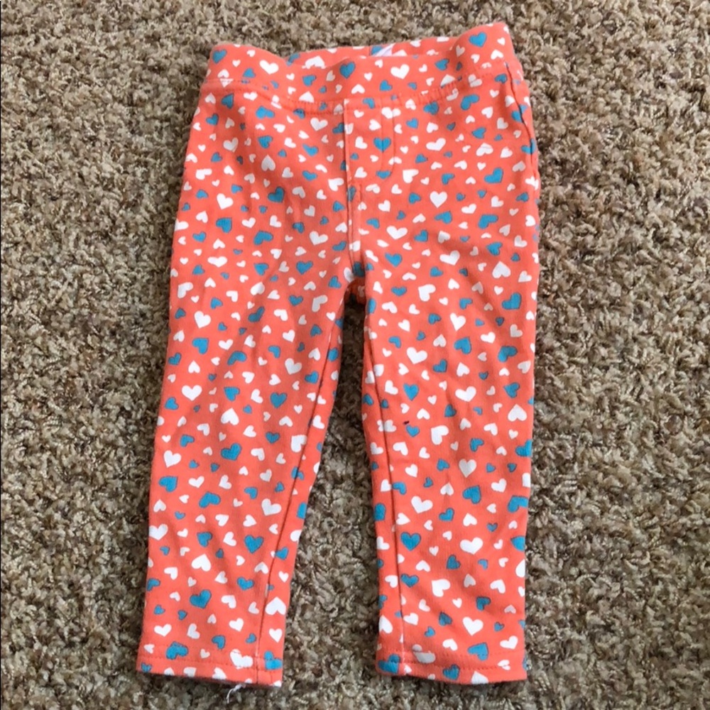 Heart print jegging pants!